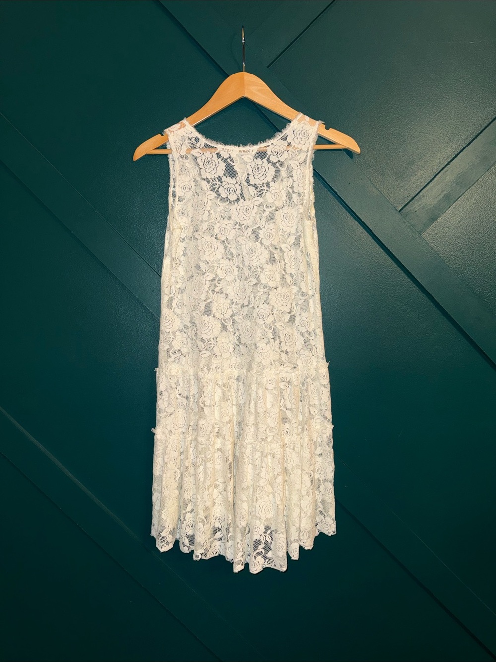 Free People White Lace Mini Dress - Picture 3 of 8